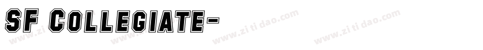 SF Collegiate字体转换
